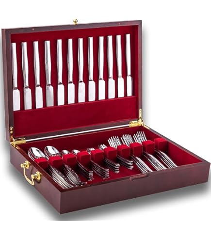 Amazon.com: Godinger Flatware Silverware Set 18/10 20th Century